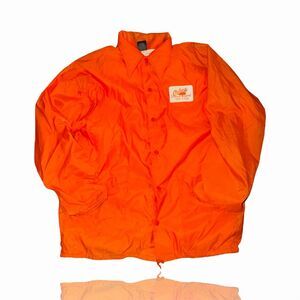 Vintage Aristo Jac Milton Orange Windbreaker Jacket Size L Unisex